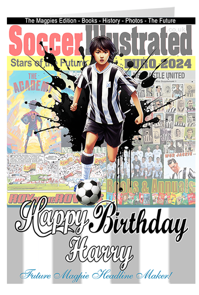 Newcastle United F.C. Birthday Cards for Boys and Girls