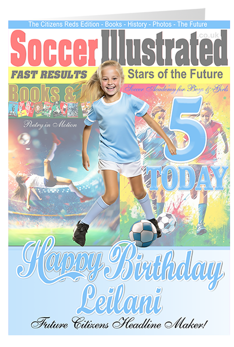 Manchester City F.C. Birthday Cards for Boys and Girls