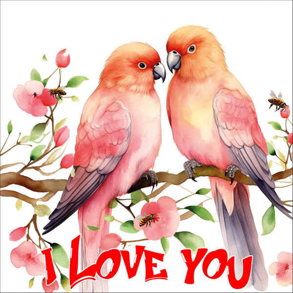 The Birds Saying, "I Love You," Greeting Card Collection