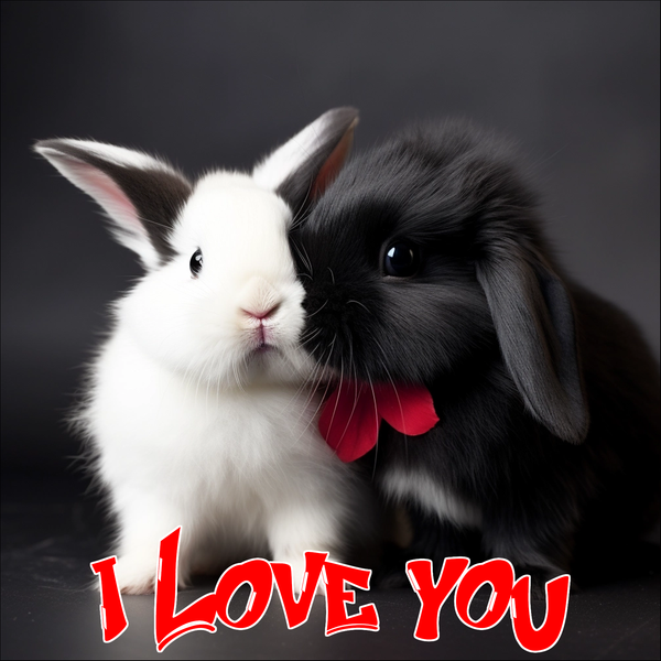 The Rabbits Saying, "I Love You," Greeting Card Collection