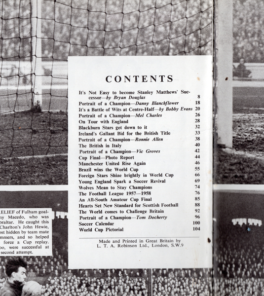 The Big Book of Football Champions 1958