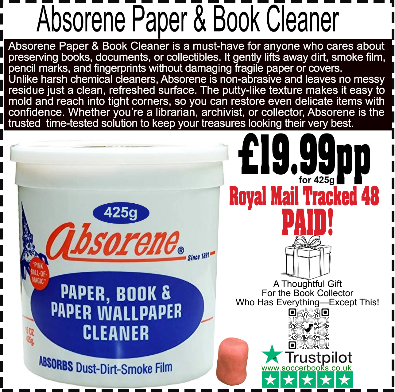 Absorene Paper & Book Cleaner