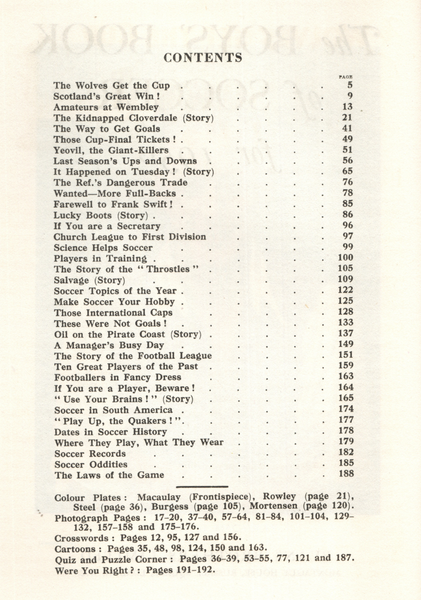 The Boys Book of Soccer 1950
