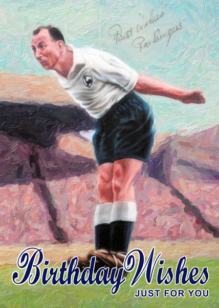 Ron Burgess Tottenham Hotspurs Memory Greeting Card #thfc