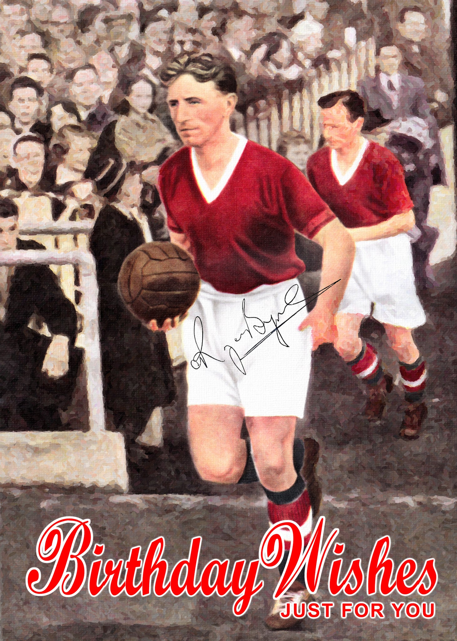 Roger Byrne Manchester United Memory Greeting Card #mufc