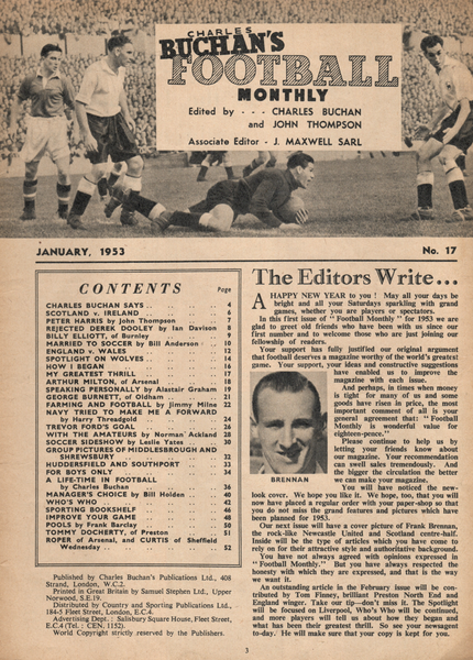 Charles Buchan’s Football Monthly January 1953