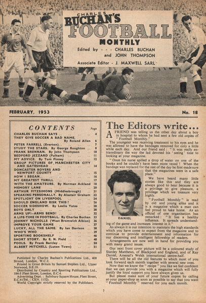 Charles Buchan’s Football Monthly February 1953
