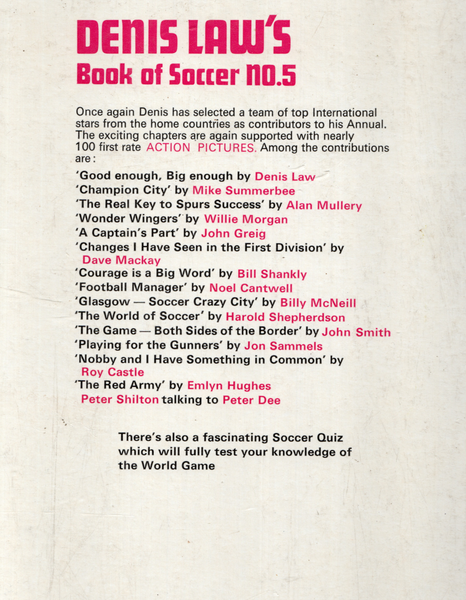 Denis Law's Book of Soccer No.5