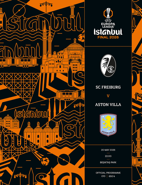 2026 UEFA Europa League Final Programme – Freiburg vs Aston Villa | Official Collectible Souvenir