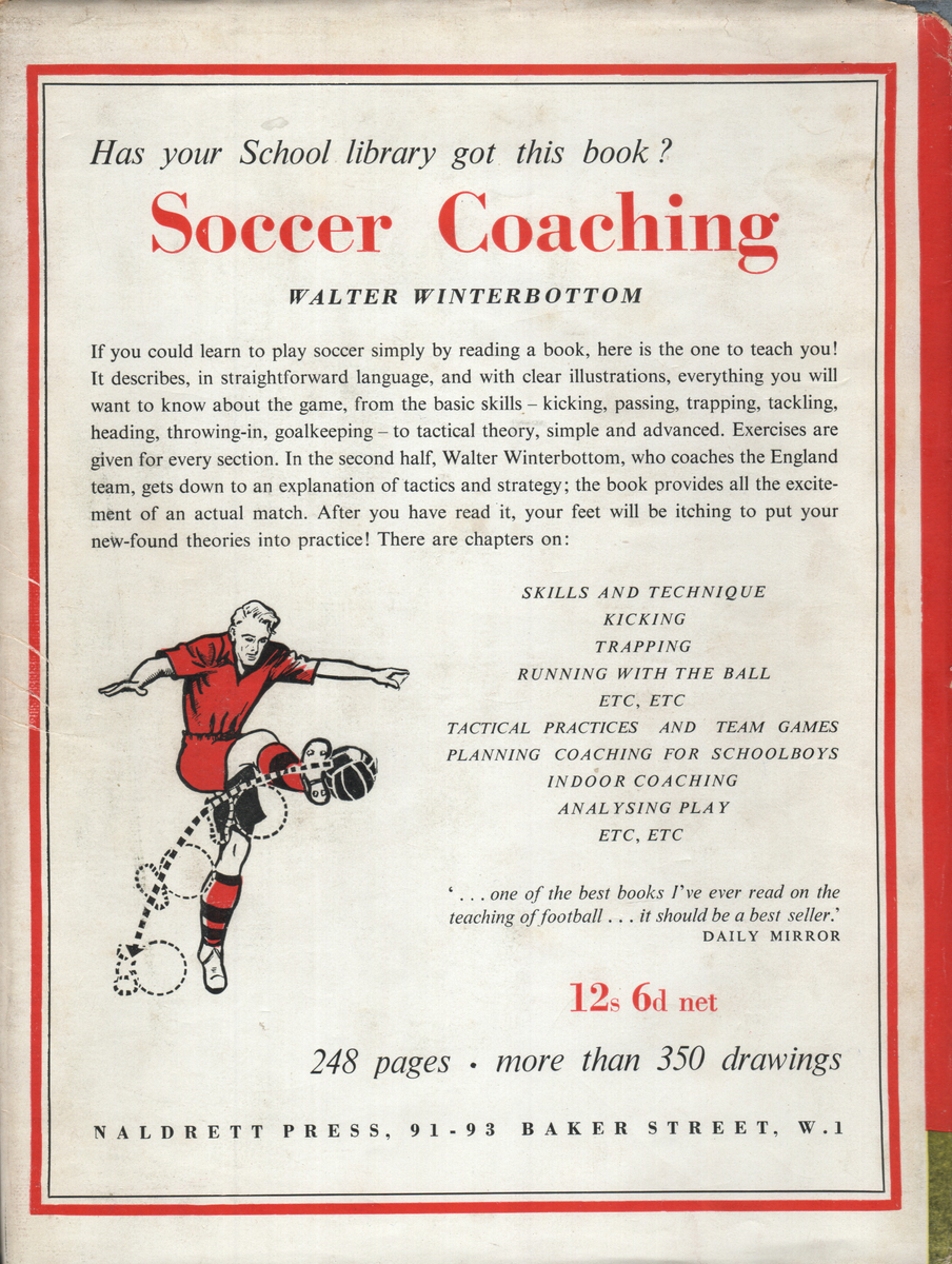 The FA Book for Boys 6th Edition 1953-1954 – SOCCER BOOKS