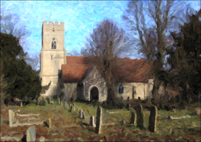 The 13th Century Parish Church of Holy Trinity, Church Lane, Takeley Essex CM22 6QL A5 Postcard