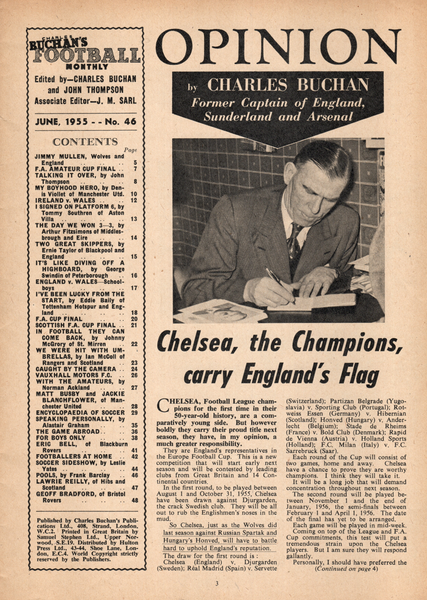 Charles Buchan’s Football Monthly – June 1955, No. 46
