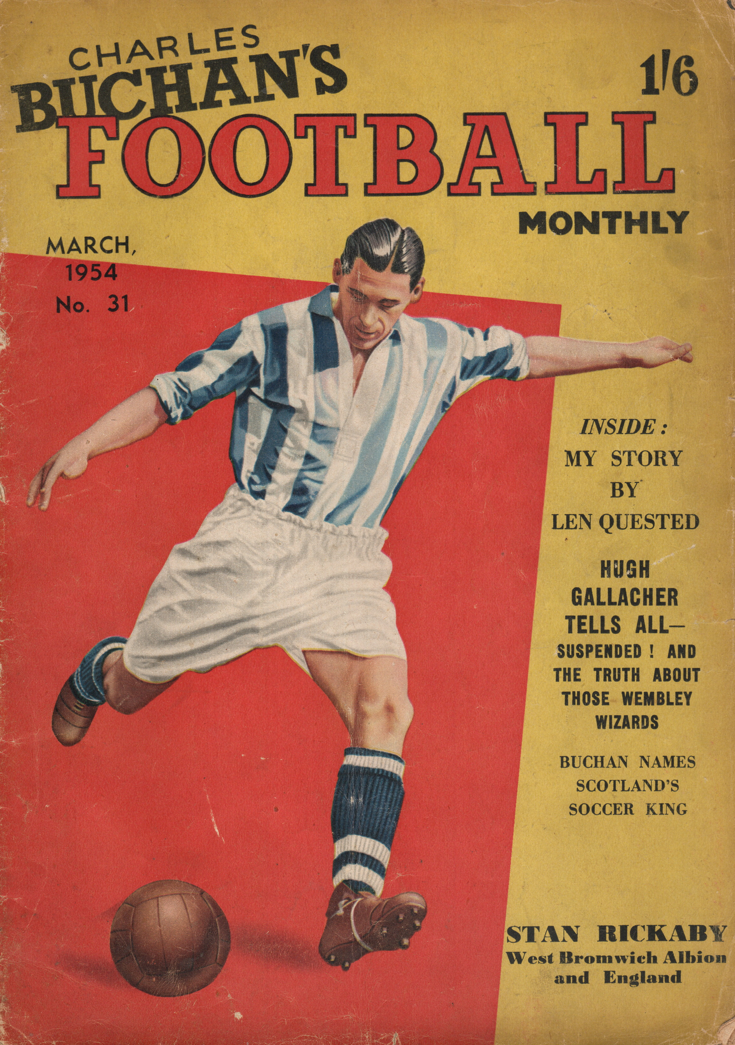 Charles Buchan’s Football Monthly March 1954