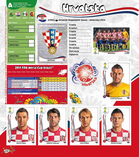 World Cup Panini Football Collections 1970 - 2014