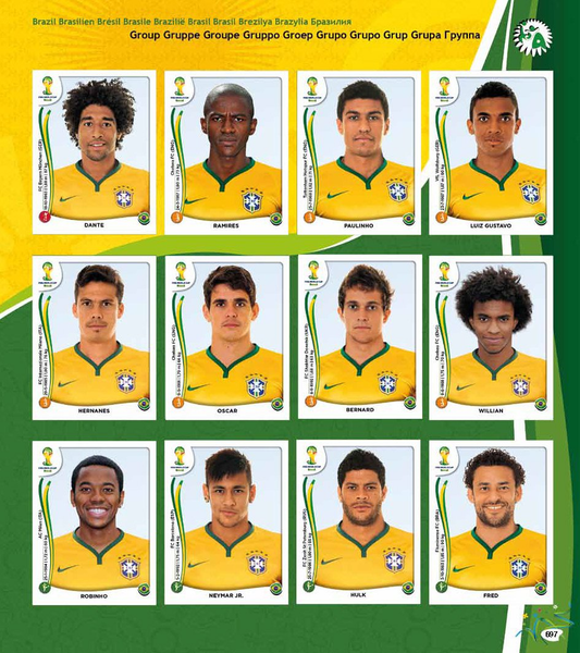 World Cup Panini Football Collections 1970 - 2014