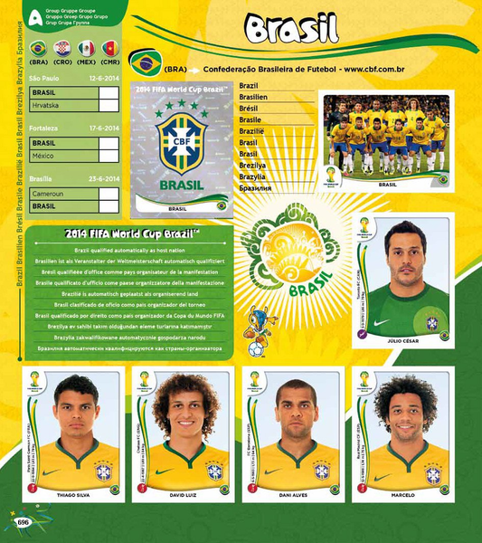 World Cup Panini Football Collections 1970 - 2014