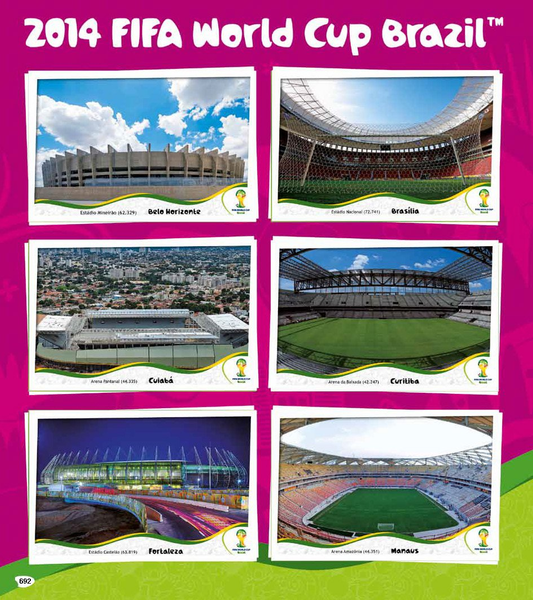 World Cup Panini Football Collections 1970 - 2014