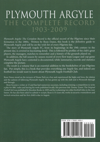 Plymouth Argyle: The Complete Record 1903-2009