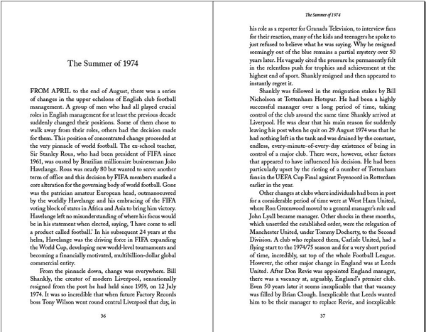 England's Nadir?: A Revisionist Assessment of Don Revie’s term as England Manager 1974-77