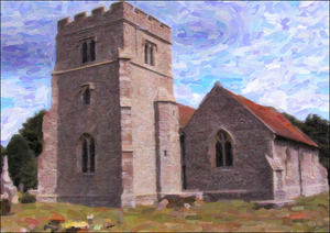 St John the Baptist's Parish Church, Layer de la Haye, Essex A5 Postcard