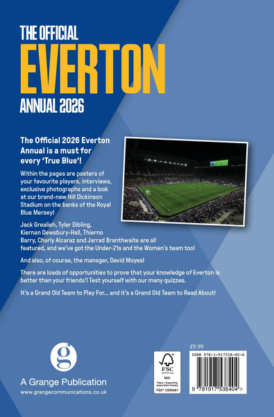 Everton FC Official Annual 2026