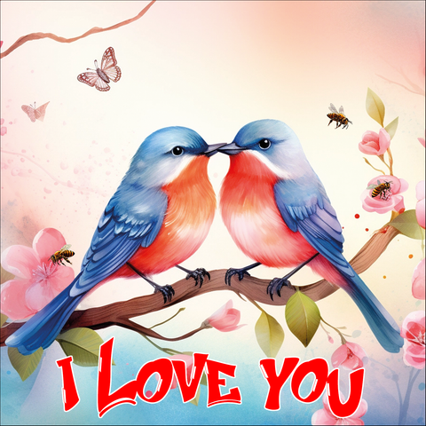The Birds Saying, "I Love You," Greeting Card Collection