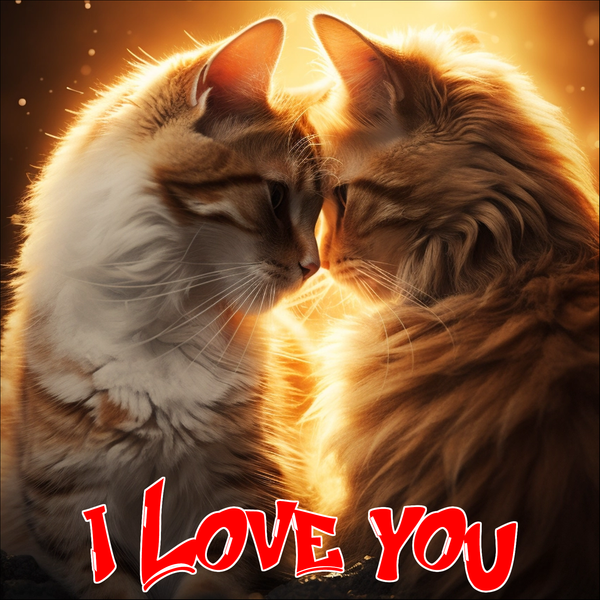 The Cats Saying, "I Love You," Greeting Card Collection