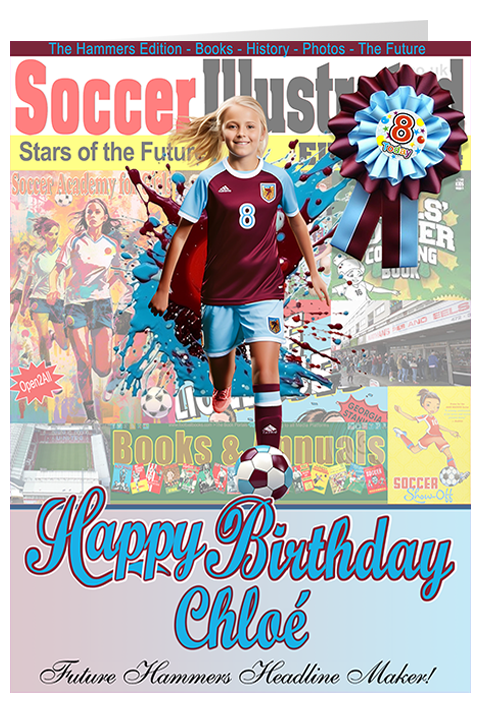 West Ham United Birthday Cards for Boys and Girls