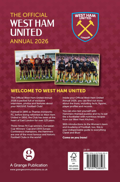 West Ham United FC Official Annual 2026