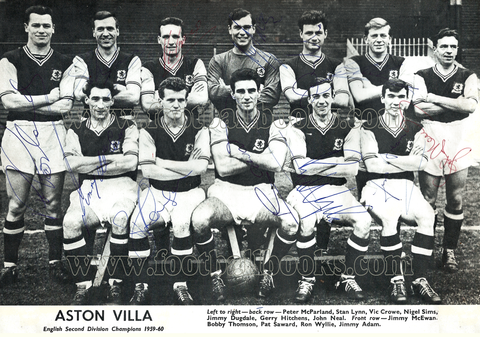 Aston Villa FC English Second Division Champions I959-60