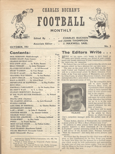Charles Buchan’s Football Monthly October 1951
